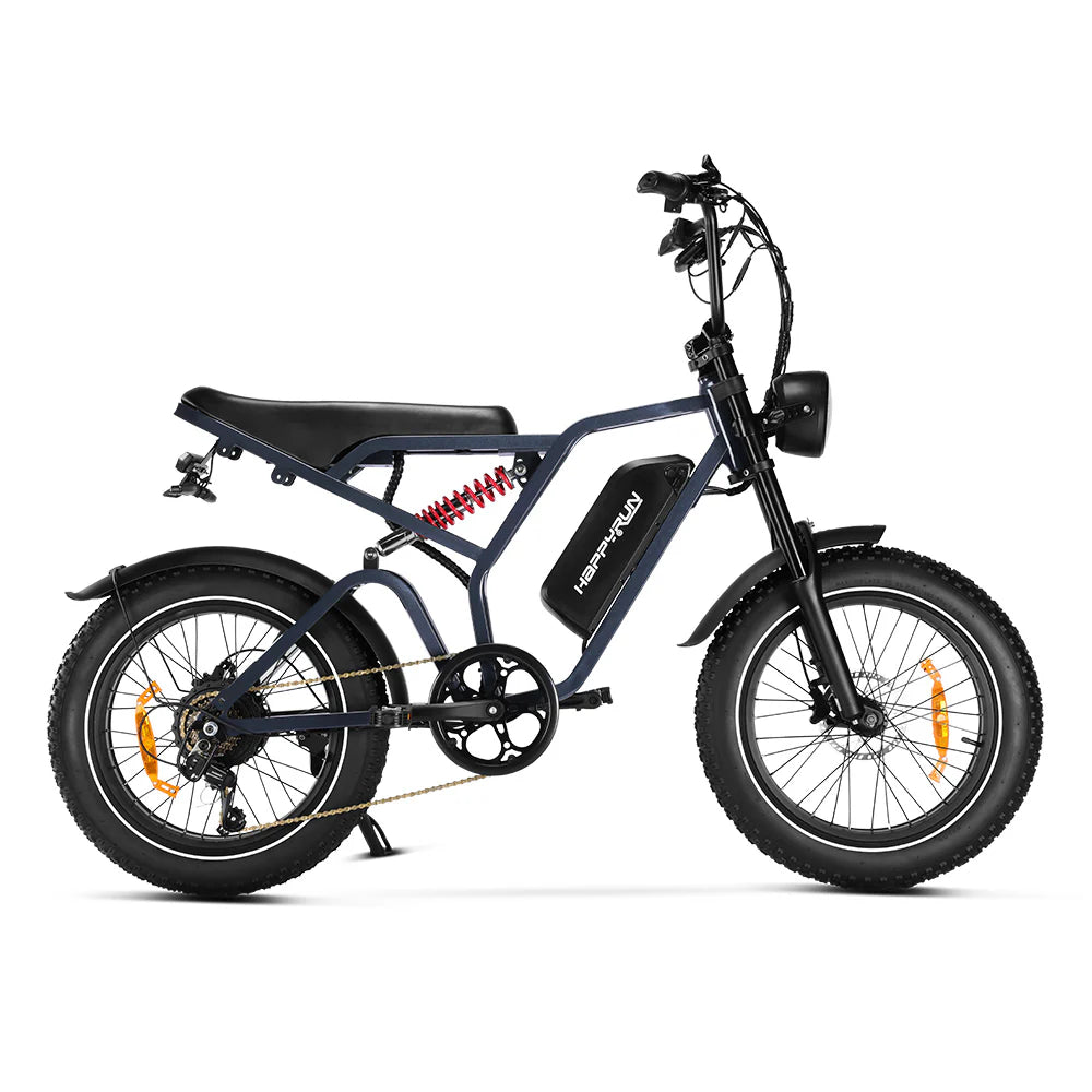 Happyrun Tank G60 Pro 2000W Moped Style Offroad Electric Bike Fat Tire